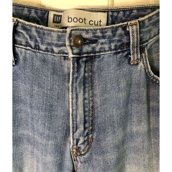 Gap Womens Boot Cut Jeans Size 8 Reg Light Blue Denim Capsule Wardrobe - Picture 3 of 10
